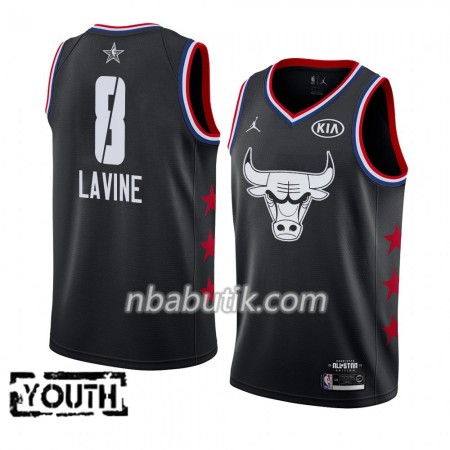 NBA Børn Trøje Chicago Bulls Zach LaVine 8 2019 All-Star Jordan Brand Sort Swingman